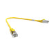 Cordon RJ45 cat 6 surmoulé FUTP 100 Ohms LSOH, 0,3m, jaune