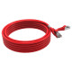 Cordon RJ45 cat 6 surmoulé FUTP 100 Ohms LSOH, 5m, rouge