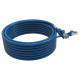 Cordon RJ45 cat 6 surmoulé FUTP 100 Ohms LSOH, 7m, bleu