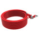 Cordon RJ45 cat 6 surmoulé FUTP 100 Ohms LSOH, 7m, rouge