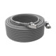 Cordon RJ45 cat 6 surmoulé FUTP 100 Ohms LSOH, 15m, gris