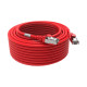 Cordon RJ45 cat 6 surmoulé FUTP 100 Ohms LSOH, 15m, rouge