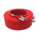 Cordon RJ45 cat 6 surmoulé FUTP 100 Ohms LSOH, 20m, rouge