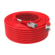 Cordon RJ45 cat 6 surmoulé FUTP 100 Ohms LSOH, 30m, rouge