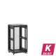 En kit - Baie de brassage 21U 600x600x1141mm (LxPxH) 500kg, Sans porte avant / Porte arrière en verre, Sans panneaux latéraux