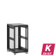 En kit - Baie de brassage 21U 600x800x1141mm (LxPxH) 500kg, Sans porte avant / Porte arrière en verre, Sans panneaux latéraux