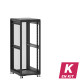 En kit - Baie de brassage 31U 600x800x1585mm (LxPxH) 500kg, Sans porte avant / Porte arrière en verre, Sans panneaux latéraux