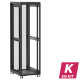 En kit - Baie de brassage 42U 600x800x2074mm (LxPxH) 500kg, Sans porte avant / Porte arrière en verre double, Sans panneaux latéraux