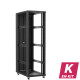 En kit - Baie serveur 42U 600x1000x2060mm (LxPxH) 800kg, Sans porte avant / Porte arrière double pleine, Sans panneaux latéraux