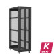 En kit - Baie serveur 42U 600x1200x2060mm (LxPxH) 800kg, Porte avant double nid d'abeille / Porte arrière nid d'abeille, Sans panneaux latéraux