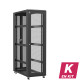 En kit - Baie serveur 42U 600x1200x2060mm (LxPxH) 800kg, Porte avant nid d'abeille / Porte arrière double nid d'abeille, Sans panneaux latéraux