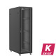 En kit - Baie serveur 42U 600x1200x2060mm (LxPxH) 800kg, Porte avant en verre / Porte arrière double pleine