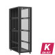 En kit - Baie serveur 42U 600x1200x2060mm (LxPxH) 800kg, Porte avant en verre / Porte arrière double pleine, Sans panneaux latéraux