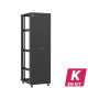 En kit - Baie serveur 42U 600x800x2060mm (LxPxH) 800kg, Porte avant double pleine / Sans porte arrière, Sans panneaux latéraux