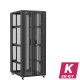 En kit - Baie serveur 42U 800x1000x2060mm (LxPxH) 800kg, Porte avant en verre double / Porte arrière en verre, Sans panneaux latéraux