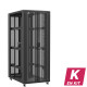 En kit - Baie serveur 42U 800x1200x2060mm (LxPxH) 800kg, Porte avant en verre double / Porte arrière double nid d'abeille, Sans panneaux latéraux