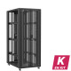 En kit - Baie serveur 42U 800x1200x2060mm (LxPxH) 800kg, Porte avant en verre double / Porte arrière en verre double, Sans panneaux latéraux