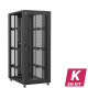 En kit - Baie serveur 42U 800x1200x2060mm (LxPxH) 800kg, Porte avant nid d'abeille / Porte arrière en verre double, Sans panneaux latéraux