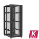 En kit - Baie serveur 42U 800x1200x2060mm (LxPxH) 800kg, Porte avant et arrière en verre, Sans panneaux latéraux