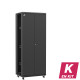 En kit - Baie serveur 42U 800x600x2060mm (LxPxH) 800kg, Porte avant double pleine / Porte arrière double pleine, Sans panneaux latéraux