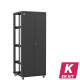 En kit - Baie serveur 42U 800x800x2060mm (LxPxH) 800kg, Porte avant double pleine / Sans porte arrière, Sans panneaux latéraux