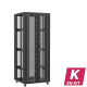 En kit - Baie serveur 42U 800x800x2060mm (LxPxH) 800kg, Porte avant en verre double / Porte arrière en verre double, Sans panneaux latéraux