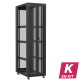 En kit - Baie serveur 47U 600x1000x2283mm (LxPxH) 800kg, Porte avant double nid d'abeille / Porte arrière nid d'abeille, Sans panneaux latéraux