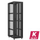 En kit - Baie serveur 47U 600x1000x2283mm (LxPxH) 800kg, Porte avant double nid d'abeille / Porte arrière en verre, Sans panneaux latéraux