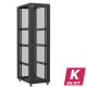 En kit - Baie serveur 47U 600x1000x2283mm (LxPxH) 800kg, Porte avant nid d'abeille / Porte arrière en verre, Sans panneaux latéraux