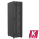 En kit - Baie serveur 47U 600x1000x2283mm (LxPxH) 800kg, Porte avant en verre / Porte arrière double nid d'abeille