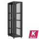 En kit - Baie serveur 47U 600x1000x2283mm (LxPxH) 800kg, Porte avant en verre / Porte arrière double nid d'abeille, Sans panneaux latéraux