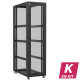 En kit - Baie serveur 47U 600x1200x2283mm (LxPxH) 800kg, Porte avant nid d'abeille / Porte arrière en verre, Sans panneaux latéraux