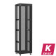 En kit - Baie serveur 47U 600x600x2283mm (LxPxH) 800kg, Porte avant double nid d'abeille / Sans porte arrière, Sans panneaux latéraux