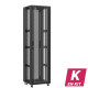 En kit - Baie serveur 47U 600x600x2283mm (LxPxH) 800kg, Porte avant et arrière en verre, Sans panneaux latéraux