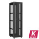 En kit - Baie serveur 47U 600x800x2283mm (LxPxH) 800kg, Porte avant double nid d'abeille / Porte arrière nid d'abeille, Sans panneaux latéraux