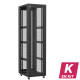 En kit - Baie serveur 47U 600x800x2283mm (LxPxH) 800kg, Porte avant et arrière nid d'abeille, Sans panneaux latéraux