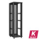 En kit - Baie serveur 47U 600x800x2283mm (LxPxH) 800kg, Sans porte avant / Porte arrière double nid d'abeille, Sans panneaux latéraux