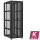 En kit - Baie serveur 47U 800x1200x2283mm (LxPxH) 800kg, Porte avant en verre double / Porte arrière en verre, Sans panneaux latéraux