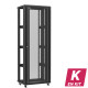 En kit - Baie serveur 47U 800x600x2283mm (LxPxH) 800kg, Porte avant en verre / Sans porte arrière, Sans panneaux latéraux