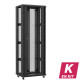 En kit - Baie serveur 47U 800x600x2283mm (LxPxH) 800kg, Sans porte avant / Porte arrière en verre double, Sans panneaux latéraux