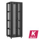 En kit - Baie serveur 47U 800x800x2283mm (LxPxH) 800kg, Porte avant en verre double / Porte arrière en verre double, Sans panneaux latéraux