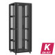 En kit - Baie serveur 47U 800x800x2283mm (LxPxH) 800kg, Porte avant et arrière en verre, Sans panneaux latéraux