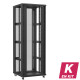 En kit - Baie serveur 47U 800x800x2283mm (LxPxH) 800kg, Sans porte avant / Porte arrière en verre double, Sans panneaux latéraux