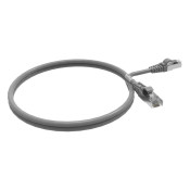 2030 - Cordon RJ45 cat 6 surmoulé FUTP 100 Ohms LSOH, 1m, gris