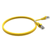 CORDON RJ45 CAT6 FUTP 100OHMS LSOH SURMOULE JAUNE LG 1M