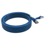 CORDON RJ45 CAT6 FUTP 100OHMS LSOH SURMOULE BLEU LG 5M