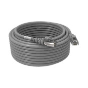 CORDON RJ45 CAT6 FUTP 100OHMS LSOH SURMOULE GRIS LG 10M