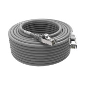 CORDON RJ45 CAT6 FUTP 100OHMS LSOH SURMOULE GRIS LG 20M