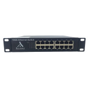 Switch Ethernet 10 pouces rackable 16 ports RJ45 Gigabit - Socamont