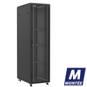 847610MSVSAPL - Baie serveur 47U 600x1000x2277mm (LxPxH) 800kg, Porte avant en verre/Porte arrière nid d'abeille